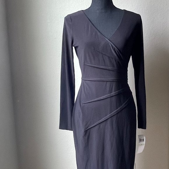 London Times Black Long Sleeve Dress - Picture 1 of 4